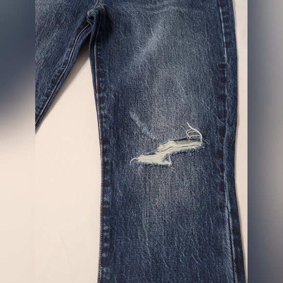 Pistola size 26 high waisted,  heavy distressed, dark wash, skinny ankle jeans - Picture 7 of 11